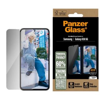 PanzerGlass - Tvrdené sklo UWF Privacy pre Samsung Galaxy A36 5G A366, číre