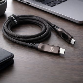 Blavec Lumix Led displej 240W, USB-C/USB-C, 1.2m čierny