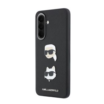 Obal Karl Lagerfeld Liquid Silicone Metal Karl and Choupette Samsung Galaxy A57 5G A576 KLHCSA57PSFDHPOK čierny