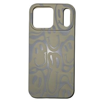 Obal Pnakqil TPU Apple iPhone 17 Pro Max Blurry Smiles biely