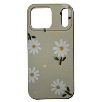 Obal Pnakqil TPU Apple iPhone 17 Pro Max Daisies biely