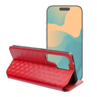 Obal Cubic Book Samsung Galaxy A57 5G A576 červený