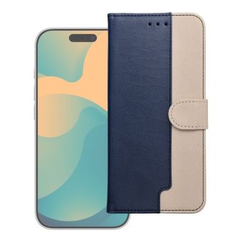 Two-tone Split Book Xiaomi Redmi Note 15 Pro LTE - modro-krémový