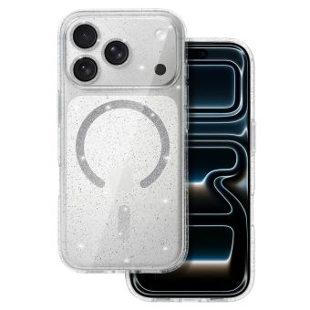 Obal Glitter MagSafe Apple iPhone 17 Pro Max transparentný