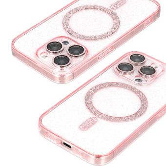 Glitter Shine Magsafe TPU iPhone 17 Pro - ružové
