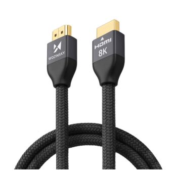 Wozinsky WHDMI-20, HDMI 2.1 8K 60 Hz 48 Gbps/ 4K 120 Hz/ 2K 144 Hz, 2m, strieborný