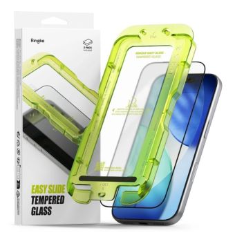 Ochranné sklo Ringke Easy Slide Apple iPhone 17 Pro čierne (2ks)