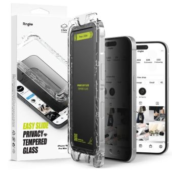 Ochranné sklo Ringke Easy Slide Privacy Apple iPhone 16 Pro Max (2ks)
