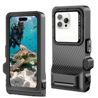 Obal Tech-Protect IPX8 Pro, univerzálne vodeodolné puzdro na potápanie, sivo-čierne