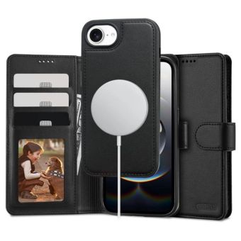 Obal Tech-Protect Wallet MagSafe 2v1 Apple iPhone 16e/17e čierny
