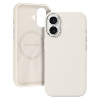 Obal Liavec Silky MagSafe Apple iPhone 17 béžový