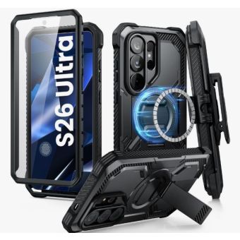 Obal Supcase iBlason ArmorBox Clip Mag MagSafe Samsung Galaxy S26 Ultra 5G S948 čierny