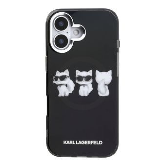 Obal Karl Lagerfeld IML Choupette Trio Watercolor MagSafe Apple iPhone 17 KLHMP17S6HCA3CK