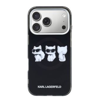 Obal Karl Lagerfeld IML Choupette Trio Watercolor MagSafe Apple iPhone 17 Pro KLHMP17L6HCA3CK