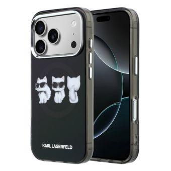 Obal Karl Lagerfeld IML Choupette Trio Watercolor MagSafe Apple iPhone 17 Pro Max KLHMP17X6HCA3CK