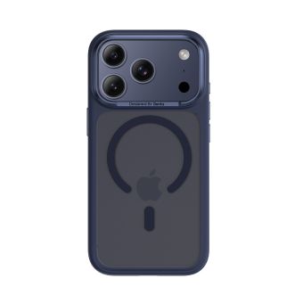 Obal Benks Magnetic Mist Metal Frame Apple iPhone 17 modrý (gombík na kameru)