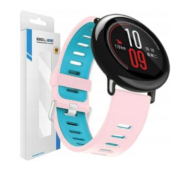 Remienok Beline Strap Watch 20mm Double ColorSilicone Pink/Blue Box