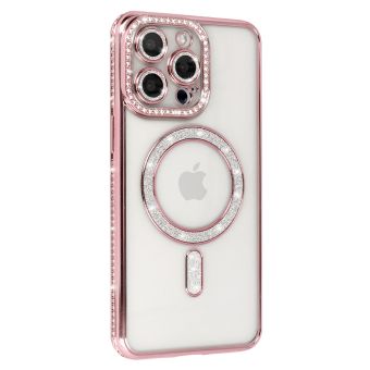 Obal Bling MagSafe Xiaomi Redmi Note 15 4G ružový