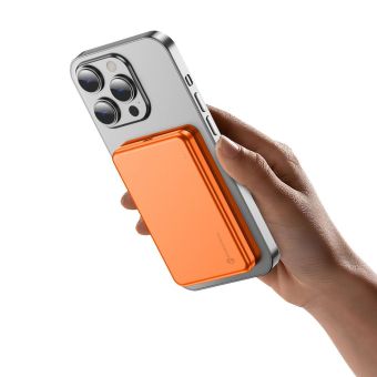 Forcell F-Energy Slim F5K9 MagSafe QC4.0 PD3.0 15W 5000 mAh oranžová