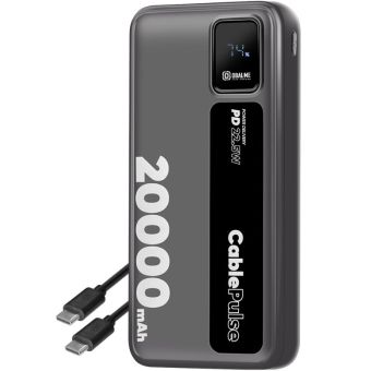 OBAL:ME CablePulse Powerbanka 20000mAh 22,5W čierna