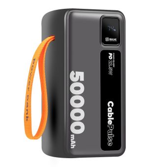 OBAL:ME CablePulse Powerbanka 50000mAh 22,5W čierna