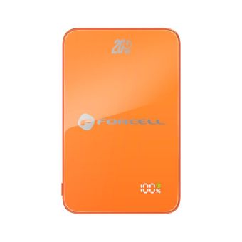 Forcell F-Energy SuperSlim Powerbank F10K8 MagSafe QC4.0 PD3.0 15W 10000 mAh oranžová
