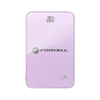 Forcell F-Energy SuperSlim Powerbank F10K8 MagSafe QC4.0 PD3.0 15W 10000 mAh fialová