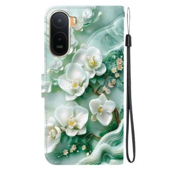 Obal Texture Book Xiaomi Redmi A7 Pro kvety zelený