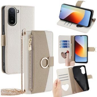 Obal Texture Wallet Mirror Book Xiaomi Redmi A7 Pro béžový