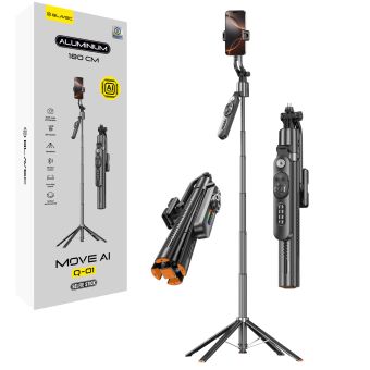Blavec Selfie AI tracker Q-01 Auto pop Tripod + ovládač čierny
