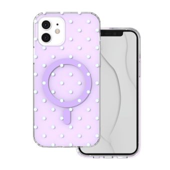 Obal Bubble Dots Mag Apple iPhone 11 fialový