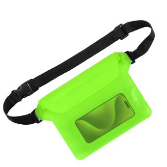 Vodeodolné puzdro na pláž a k vode IPX8, 22 x 15.5 cm - zelené