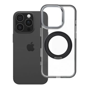 Obal Frame Circle Stand MagSafe Apple iPhone 16 Pro čierny