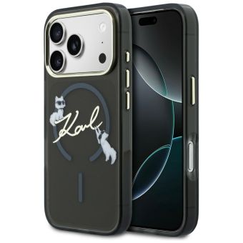 Karl Lagerfeld iPhone 17 Pro 6,3 IML Choupettes Karl Script Logo MagSafe black