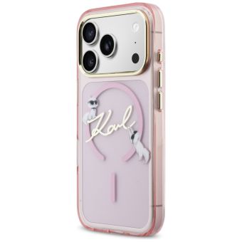 Karl Lagerfeld iPhone 17 Pro Max 6,9 IML Choupettes Karl Script Logo MagSafe pink