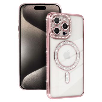 Obal Bling MagSafe Xiaomi Redmi Note 15 Pro+ 5G/POCO M8 Pro ružový