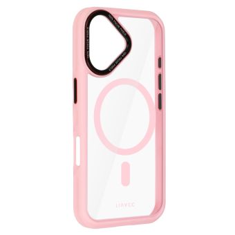 Obal Liavec Hybrid MagSafe Apple iPhone 16 ružový