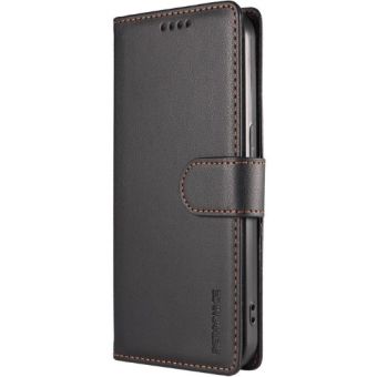 Obal Vegan PU Leather RFID Book Honor 600 Smart 5G čierny