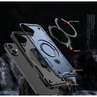 Obal Hybrid Armor Ring MagSafe Apple iPhone 16 Pro Max zelený