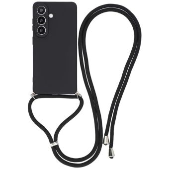 Obal Crossbody Silicone TPU Samsung Galaxy A37 5G A376 čierny