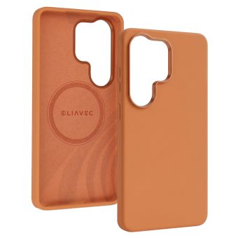 Obal Liavec Silky MagSafe Samsung Galaxy S26 Ultra 5G S948 oranžový