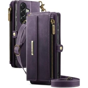 Obal CaseME RFID Book Zipper Samsung Galaxy A57 5G A576 fialový