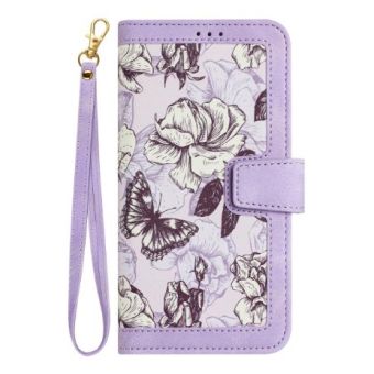 Floral Book Xiaomi Redmi 17 LTE/5G - fialový