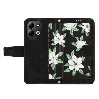 Obal Floral Book Xiaomi Redmi 17 4G/5G tmavomodrý