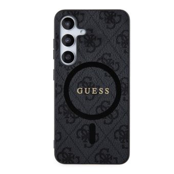 Guess PU Leather 4G Colored Ring MagSafe Samsung Galaxy S24+ 5G S926 GUHMS24MG4GFRK Black