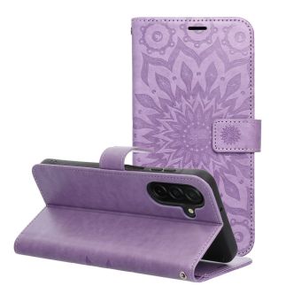 Obal MEZZO Book case Samsung Galaxy A26 5G A266 manadala fialový