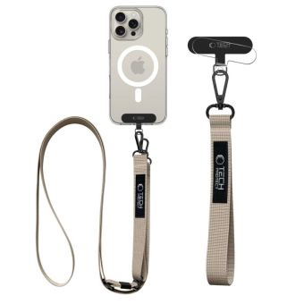 Tech-Protect C6S Rope Crossbody Cosmic Latte