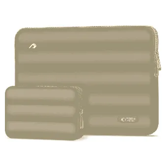 Tech-Protect Puffy Laptop 15-16" case + accessory bag Walnut
