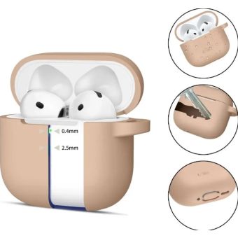 Tech-Protect Silicone Hook Apple Airpods 4 Caffe Latte