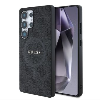 Guess PU Leather 4G Colored Ring MagSafe Samsung Galaxy S25 Ultra 5G S938 GUHMS25LG4GFRK Black